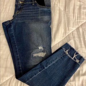 Isabel maternity distressed side panel jeggings